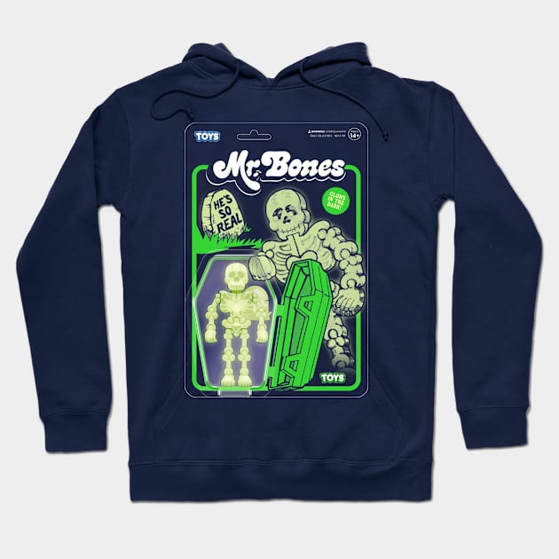 Retro Bones Toy Hoodie by JennyPool